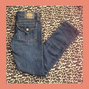 Vintage Y2K DOLLHOUSE Low Rise Skinny Blue Denim Jeans